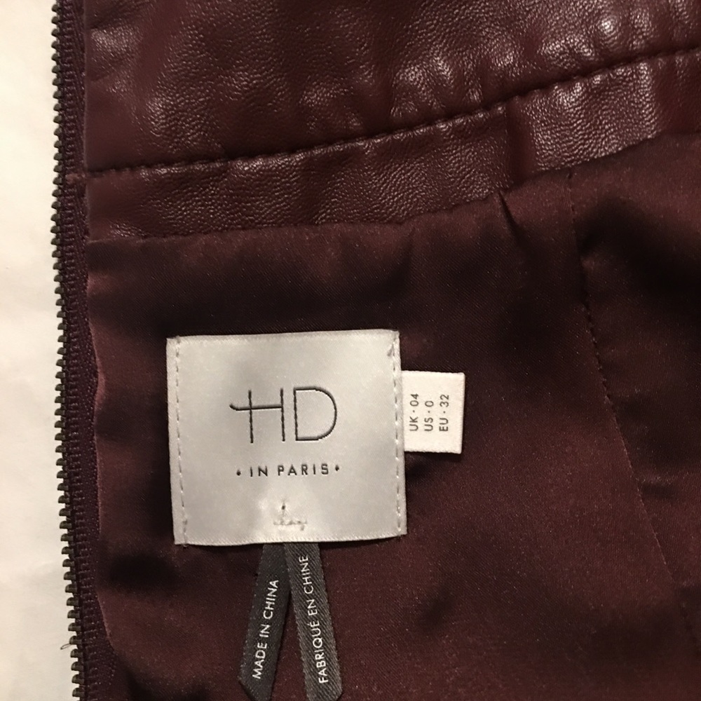 Anthropologie HD in Paris Vegan leather skirt